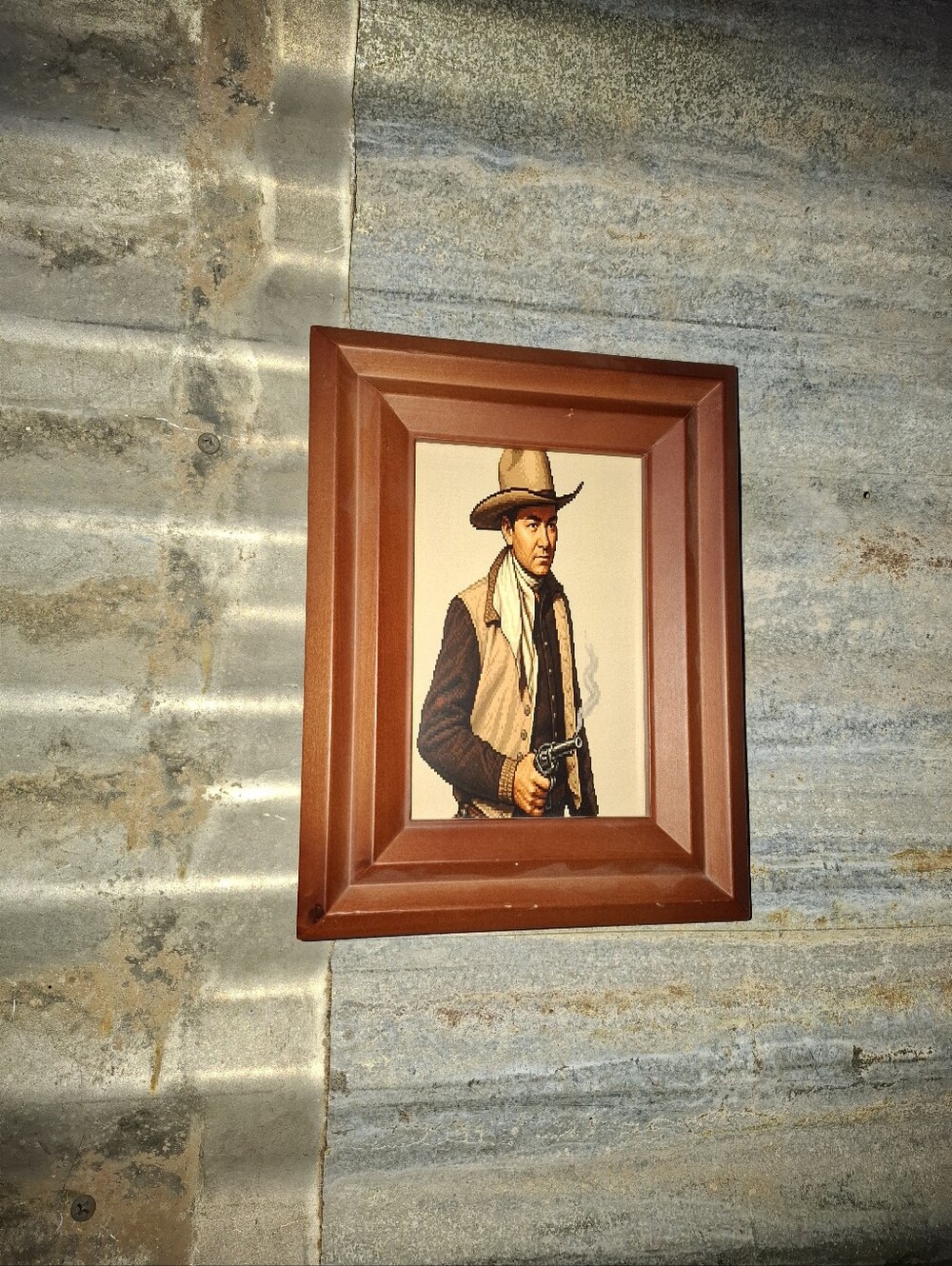 8 Bit Tex Ritter Western Cowboy Framed Art Print By Neon Nicho